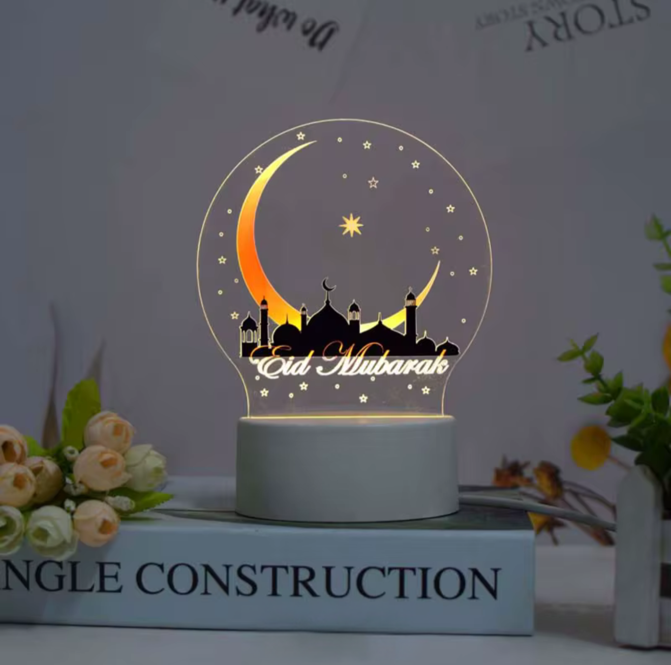 Ramadan Kareem Mosque & Calligraphy LED Lamp