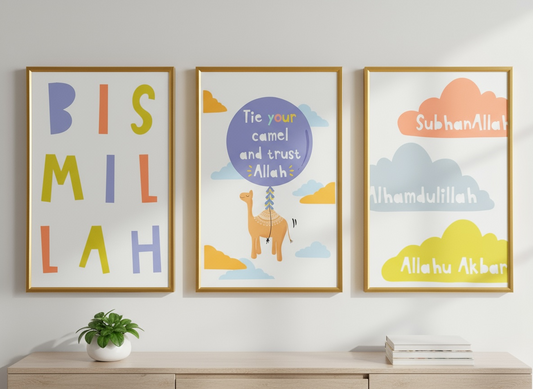 Tie Your Camel Framed Wall Prints